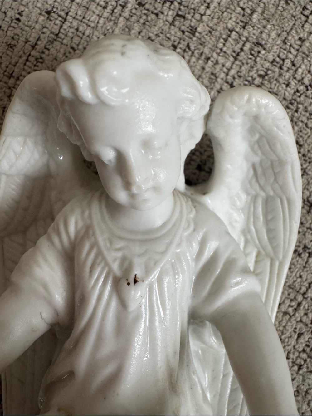 Antique Porcelain Angel - Picture 7 of 9